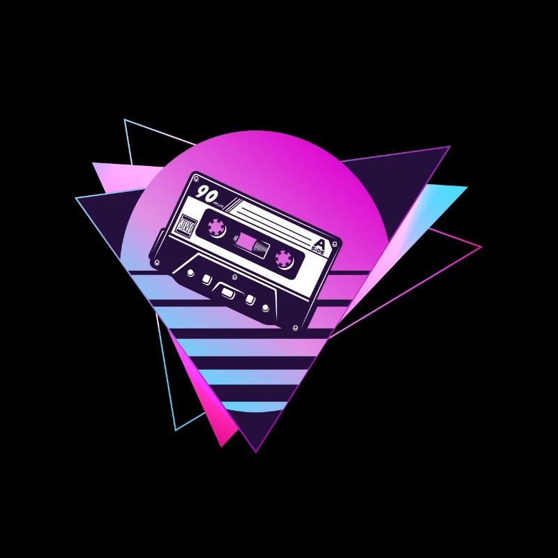 Mixtape Retro, Retro, Cassette, neon