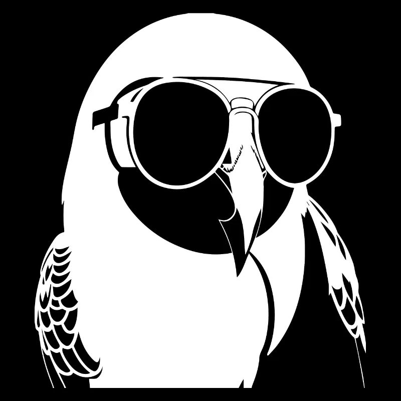 Lustiger Vogel mit Sonnenbrille Cool Bourke's Parak