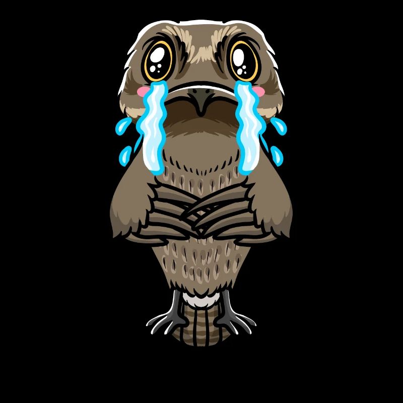 Daytime Sleeper Bird Kawaii Emoticon