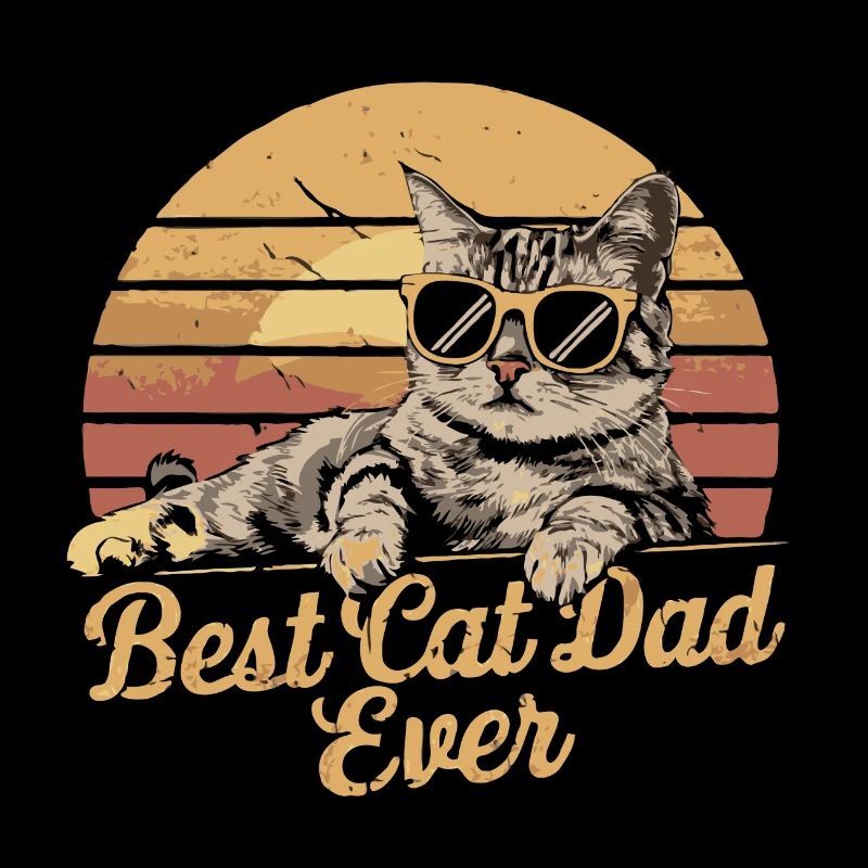 Un look rétro cool pour tous les papas chats