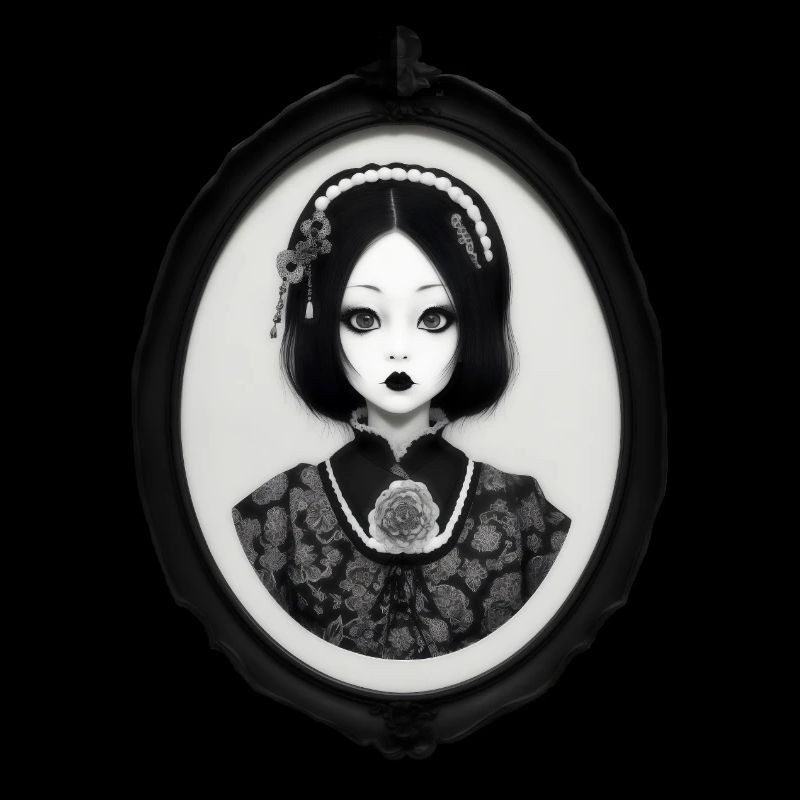 Gothic-Japan-Mädchen
