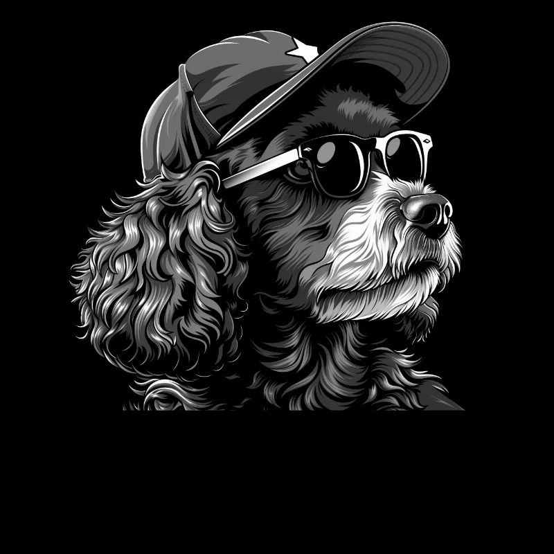Poodle with Sunglasses