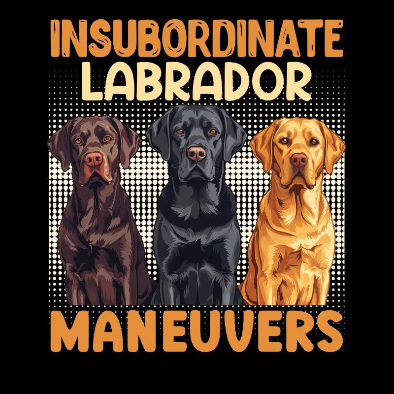 Labrador Dog INSUBORDINATE LABRADOR MANEUVERS