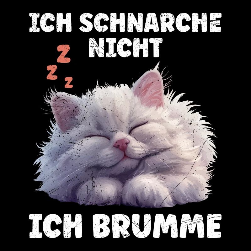 Chat persan DON’T SNORE I HUM Drôle