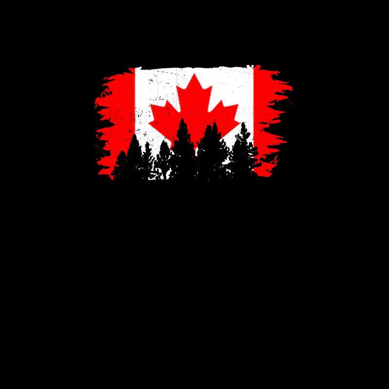 Mountain Nature Canada Drapeau du Canada Cadeau canadien