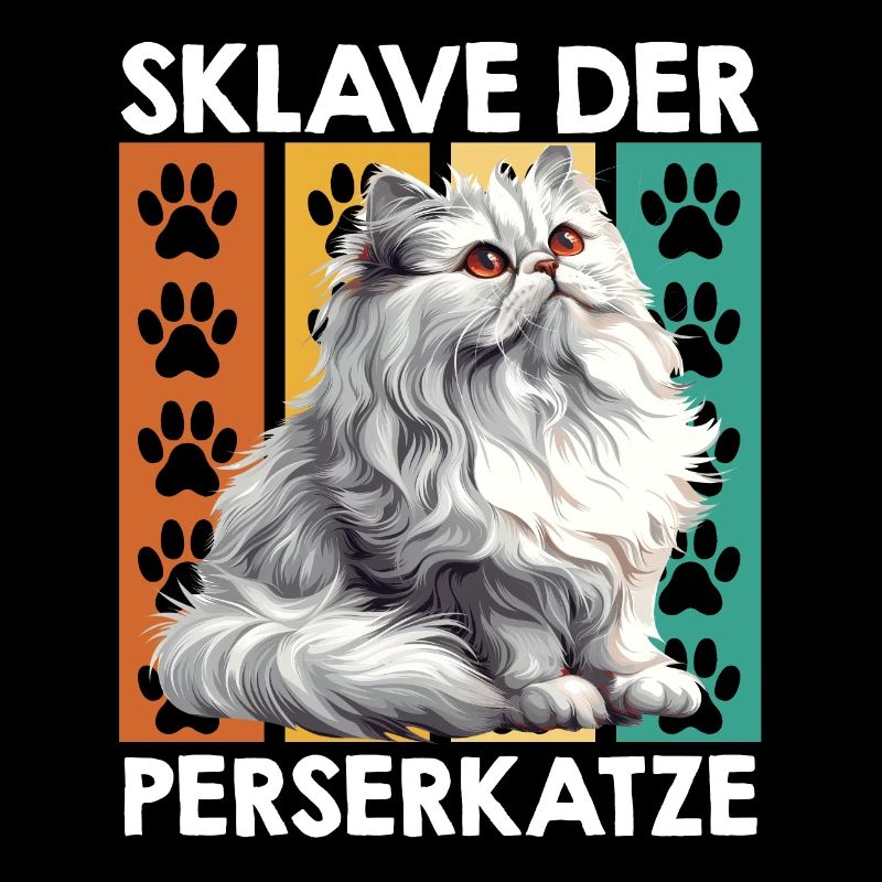 Chat Propriétaire CHAT PERSAN ESCLAVE Drôle