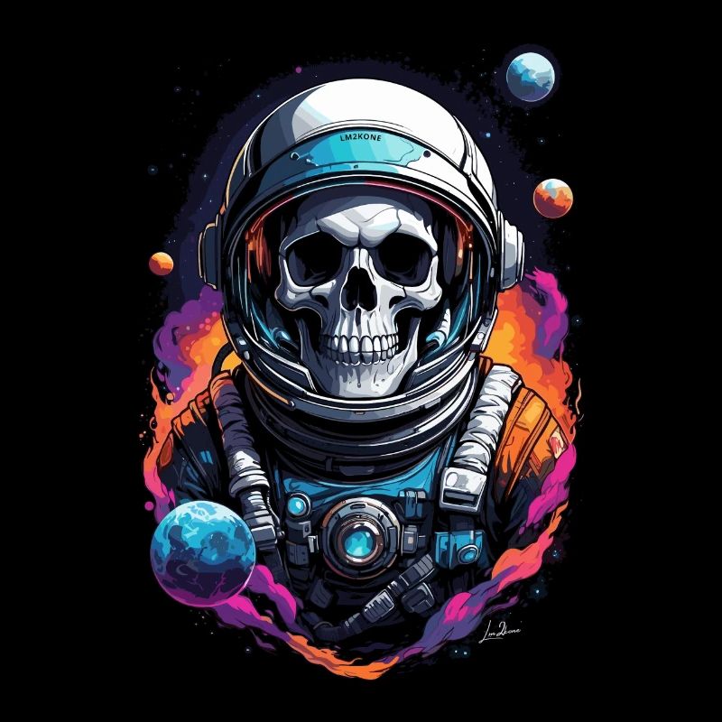 Skull astronaut universe