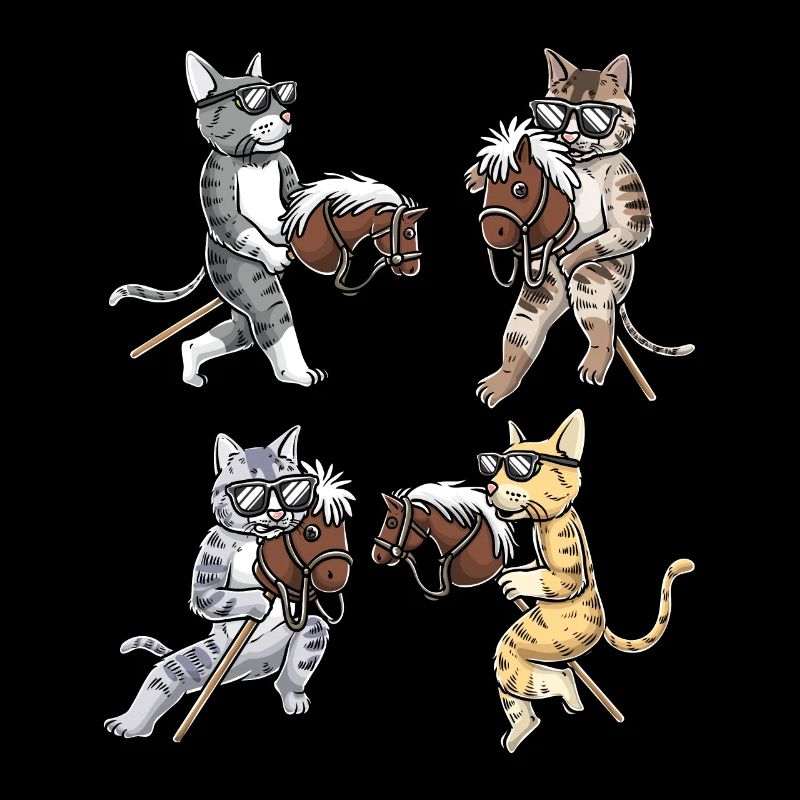 Drôle de passe-temps Horsing chat