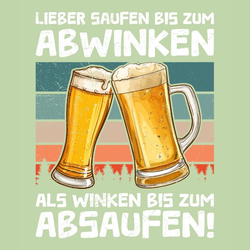 Lustiger Biertrinker Spruch Bier