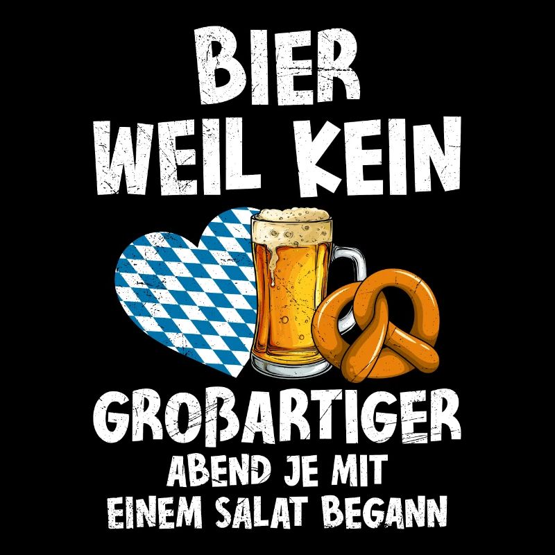 Bier weil kein guter Abend mit Salat beginnt