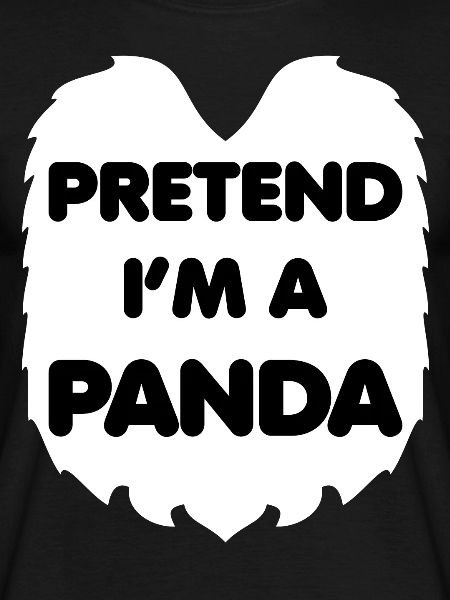 Ich bin ein Panda Pretend I'm a Panda Kostüm