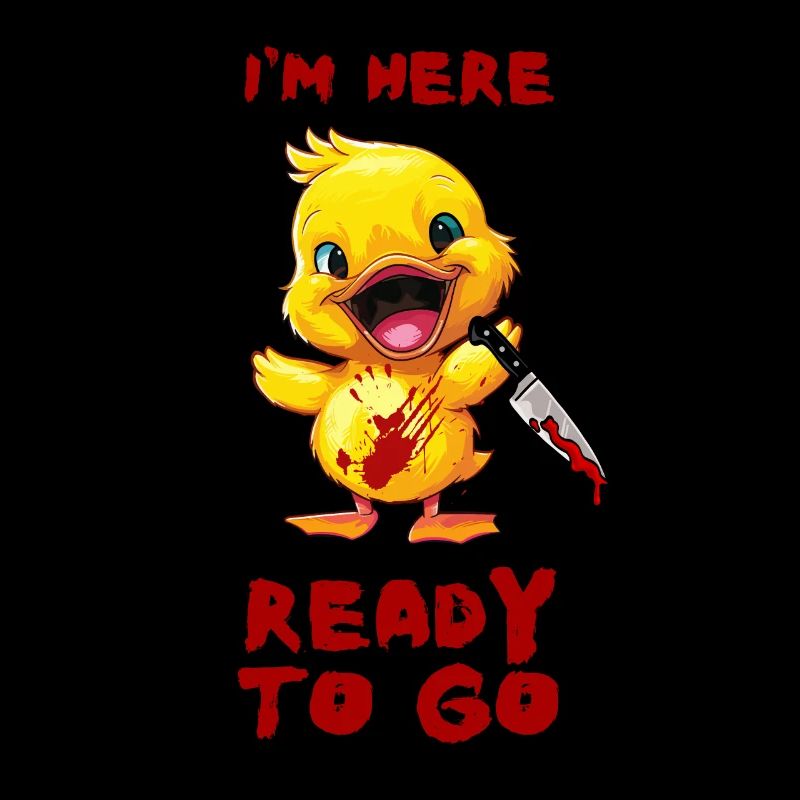 Canard avec couteau - I’m Ready Spooky Halloween