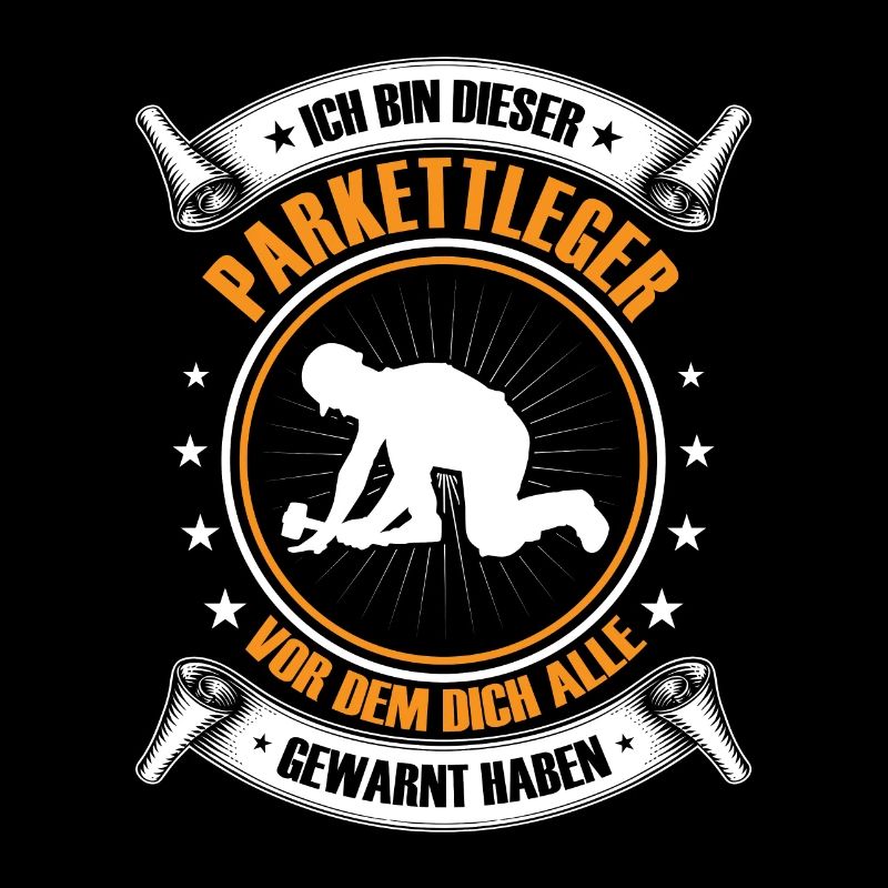 Parkettleger Ich bin dieser Fliesenleger