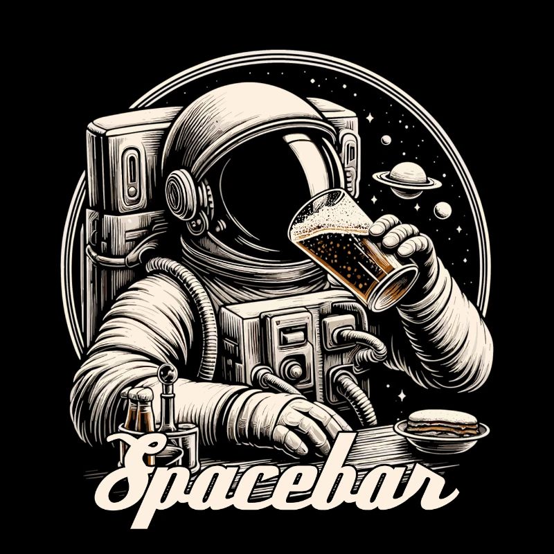 Astronaute Ours Spacebar Cadeau