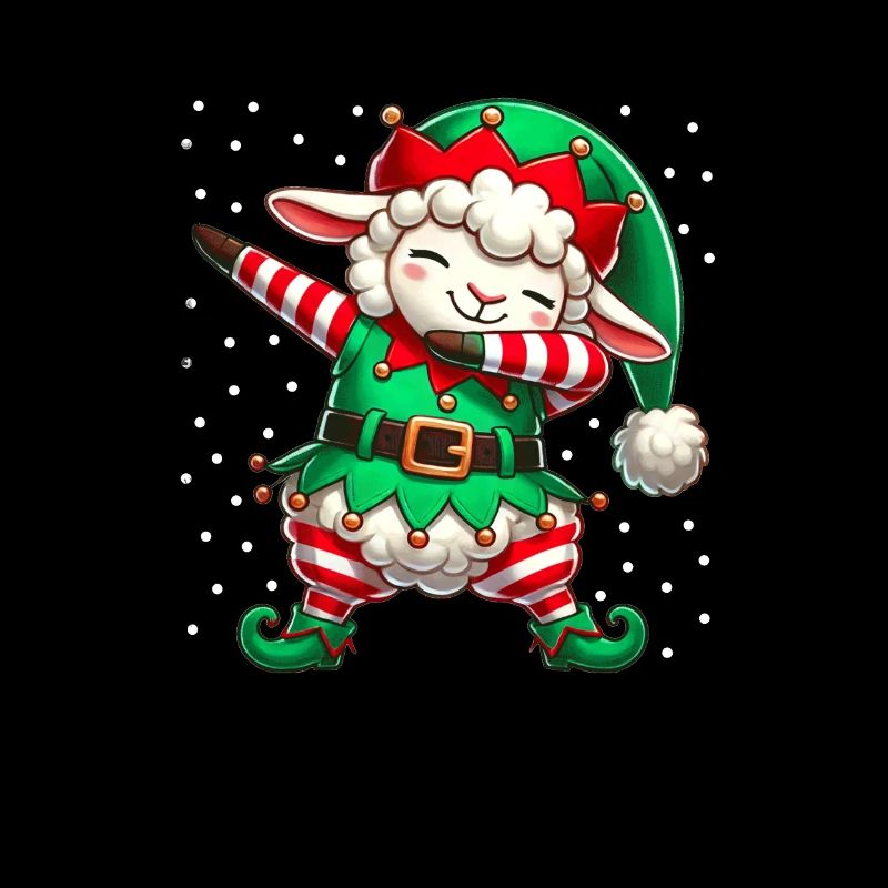 Christmas Sheep Elf Funny Sheep Lover