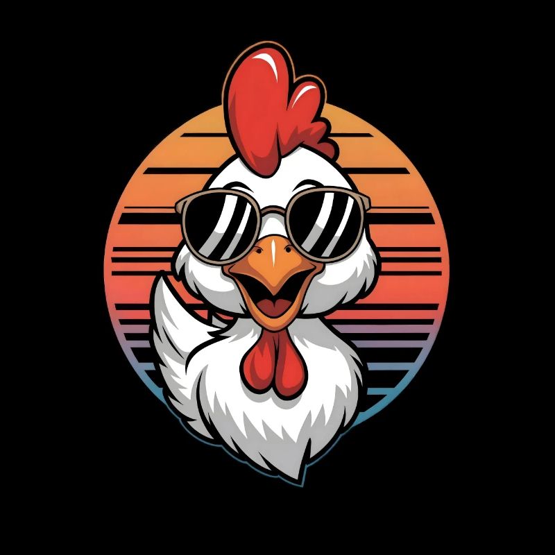 Cool Chick Lunettes de soleil Poulet mignon Poulets