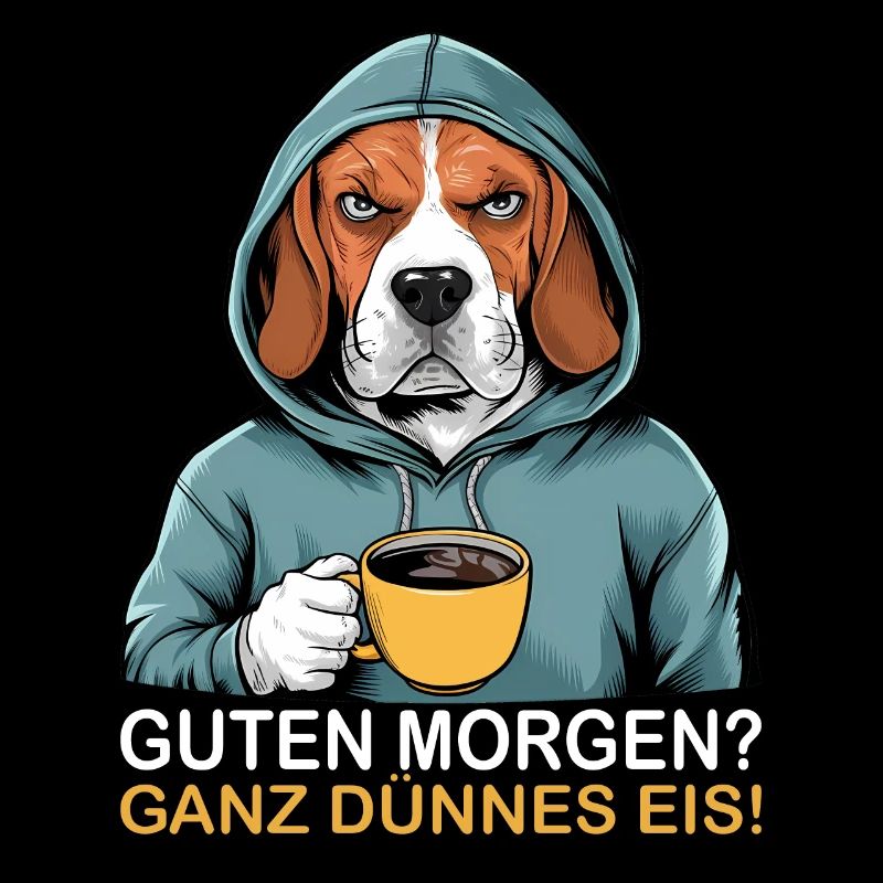 Good morning very thin funny beagle