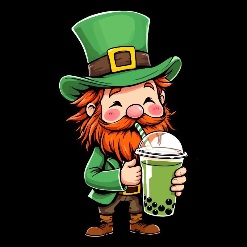 Leprechaun Bubble Tea Saint-Patrick