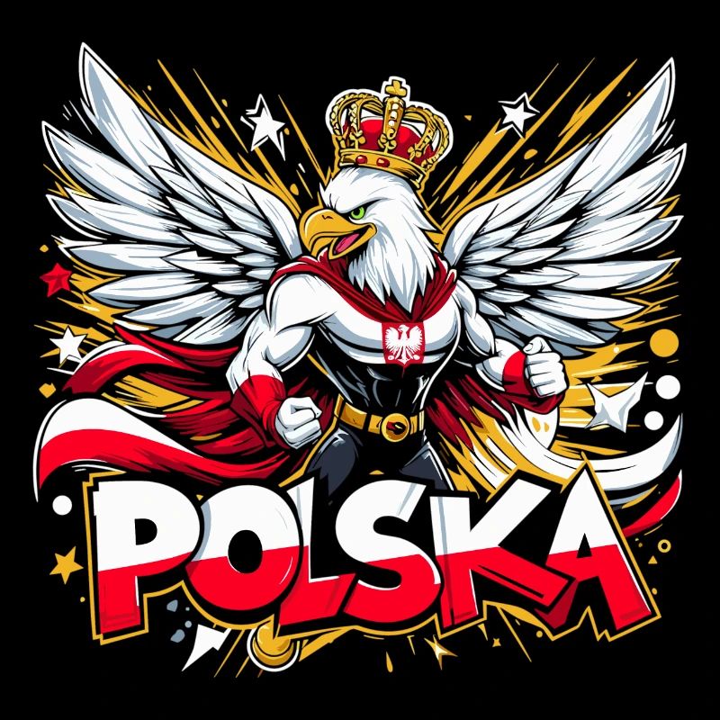 Polska Poland Eagle Superhero Flag Gift