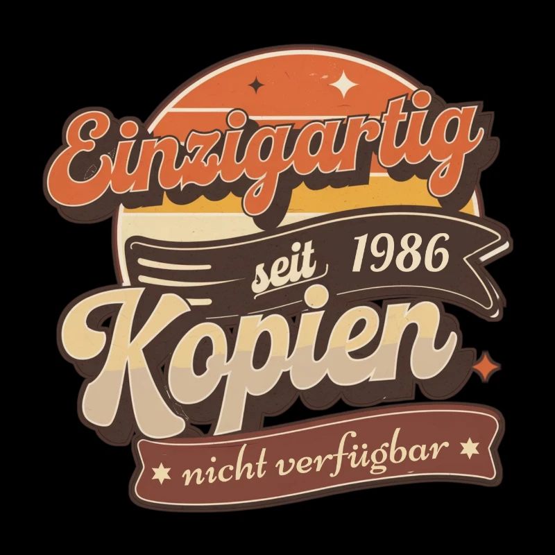 Einzigartig seit 1986 Retro Vintage