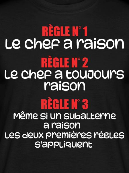 Les regles du chef
