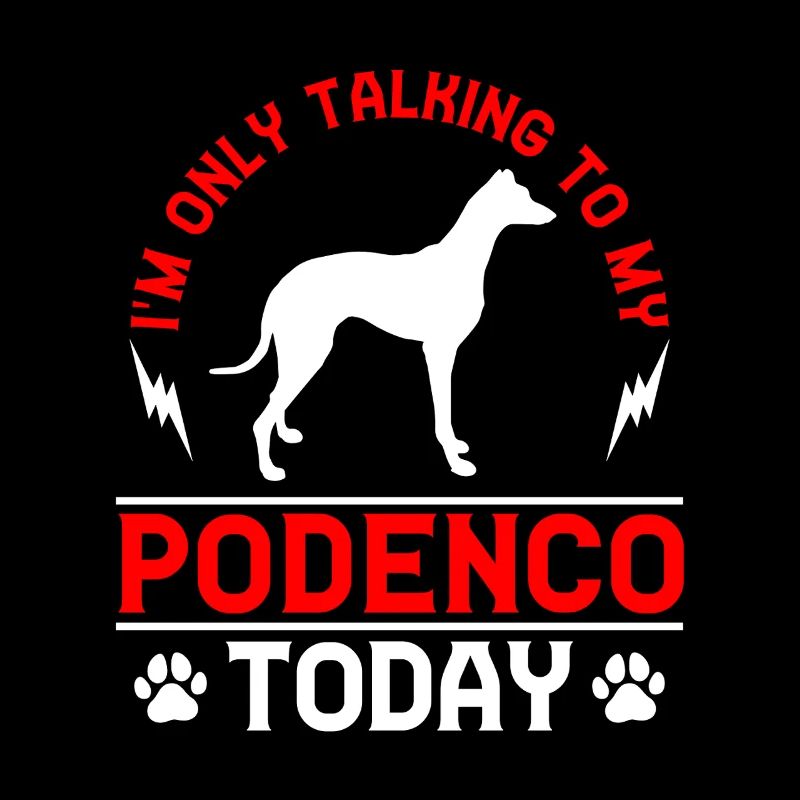 Podenco Windhund Rede nur mit Podenco