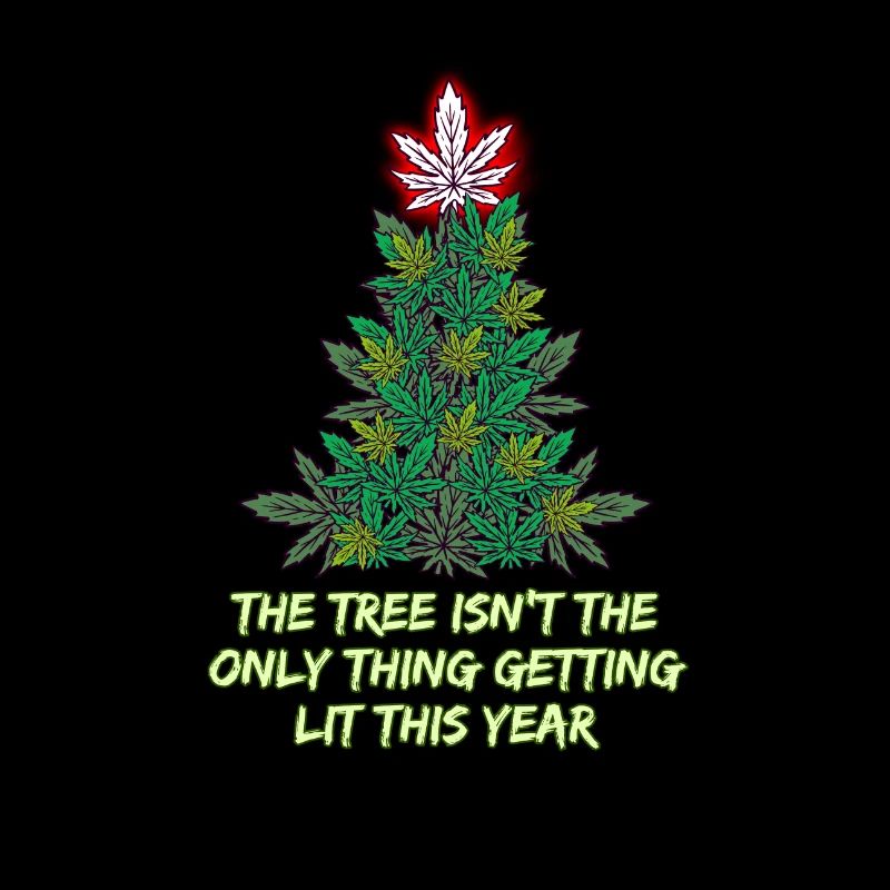 Christmas Tree Weed Cannabis Marijuana Hemp