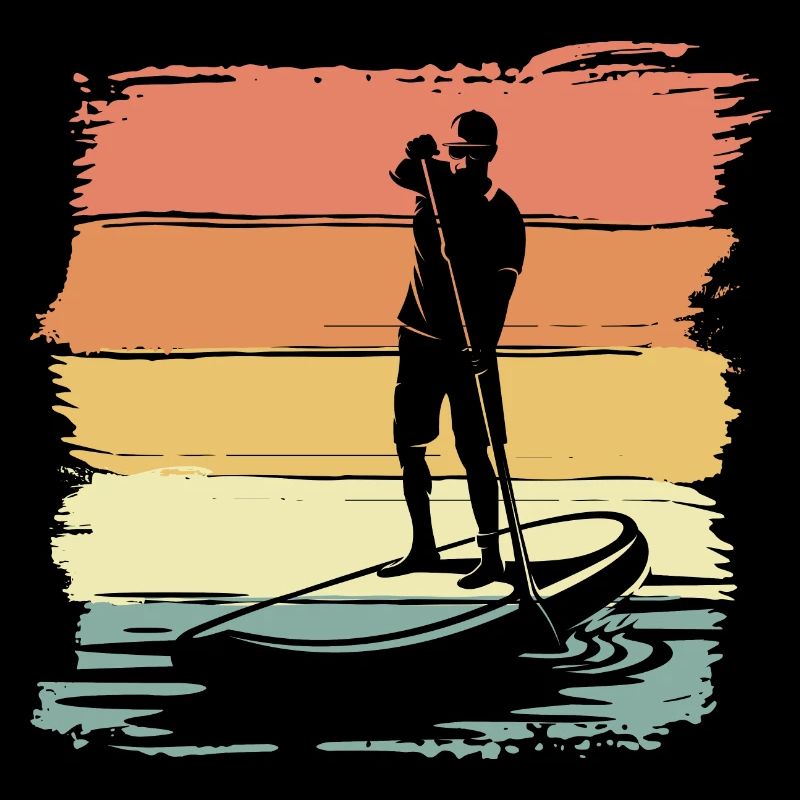 Paddleboard vintage retro Paddleboard Legend