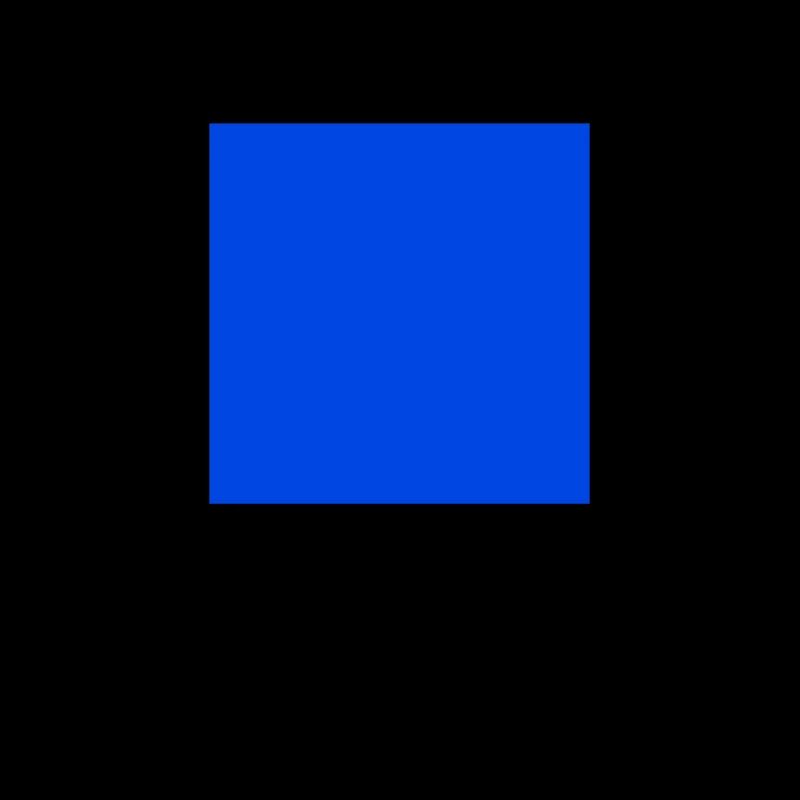 blaues Quadrat