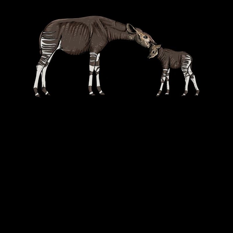 Okapi I girafe de la forêt tropicale pour