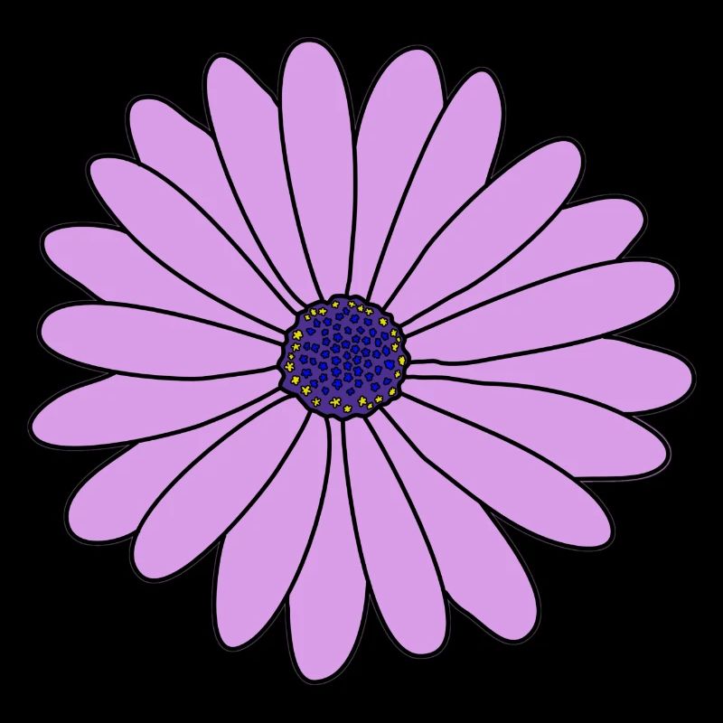 Fleur Violet Marguerite