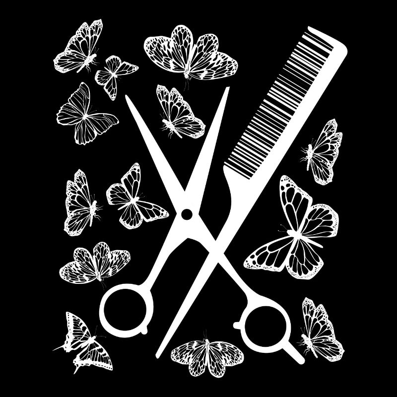 Grande idée cadeau pour coiffeur papillon