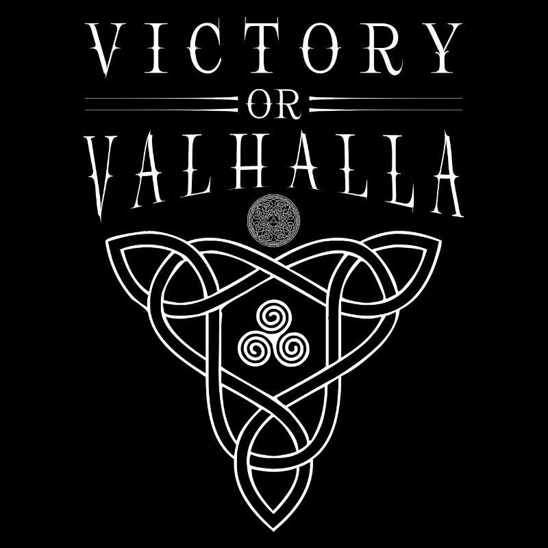 Victory Or Valhalla Wikinger Keltische Knoten