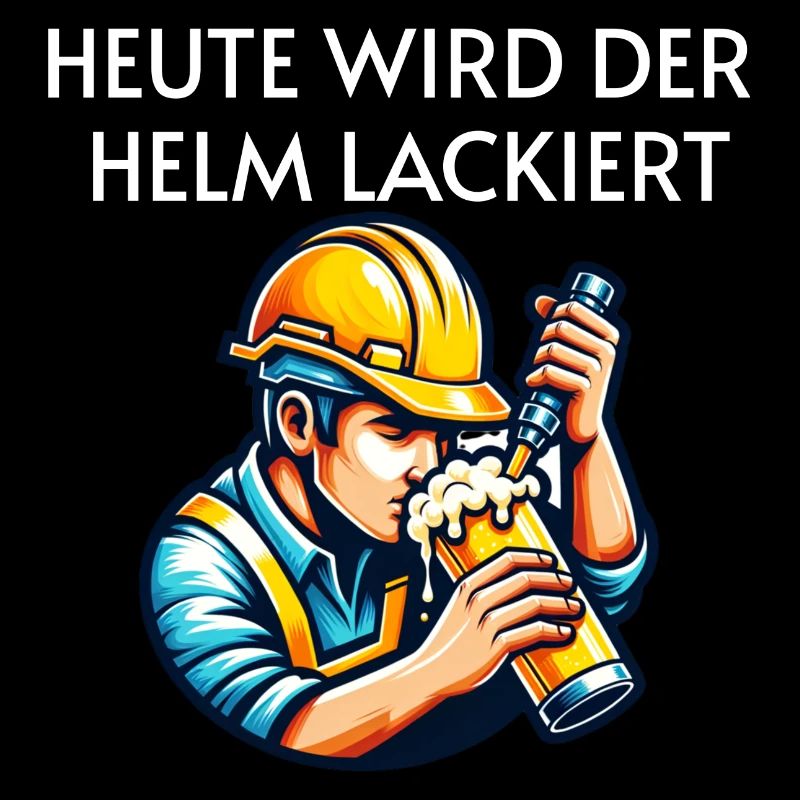 Bier - Heute wird der Helm lackiert Trinkspruch