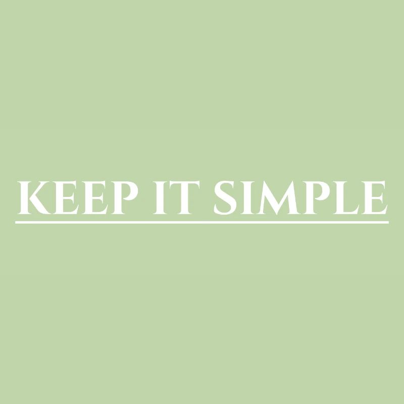 Keep It Simple