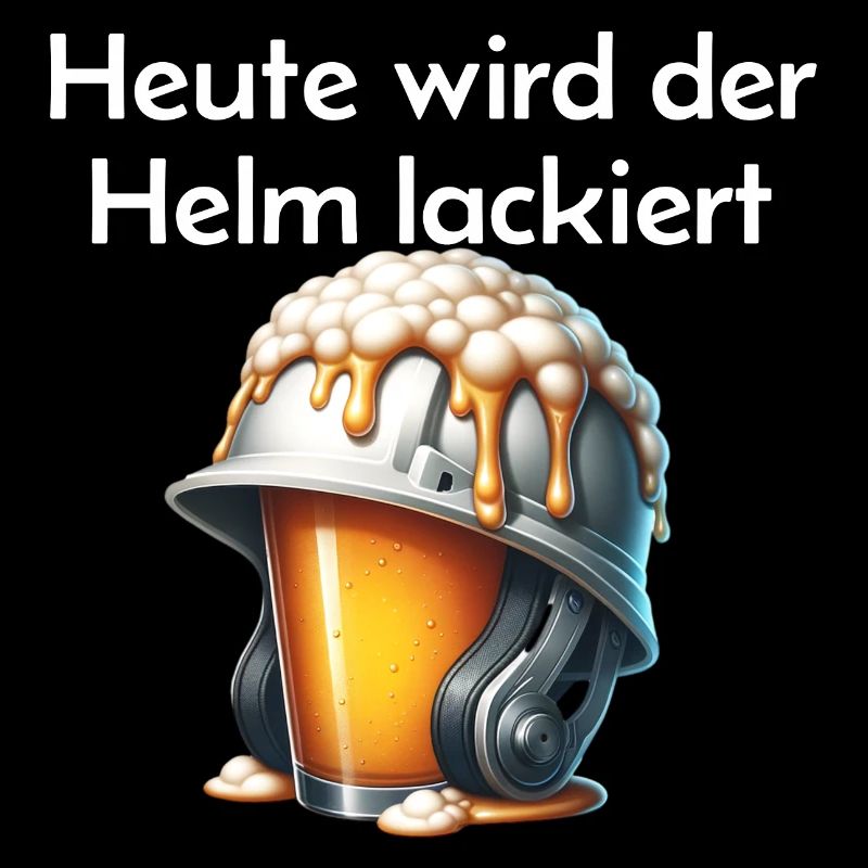 Bier - Heute wird der Helm lackiert Trinkspruch