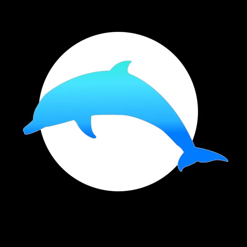 Blauer Delfin