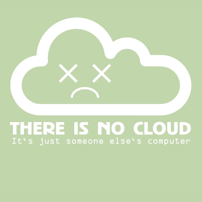 Cloud witz computer nerd informatik geek