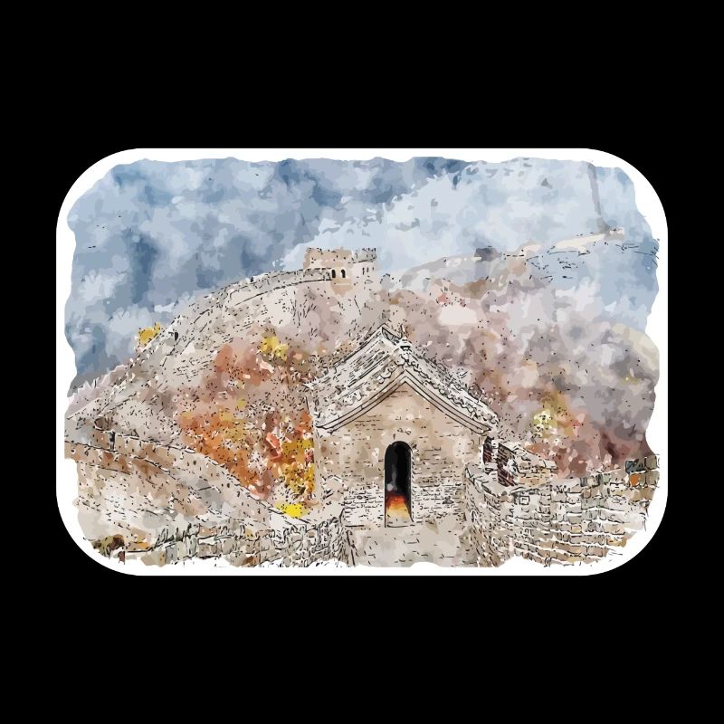 Illustration de l’esquisse à l’aquarelle de Pékin