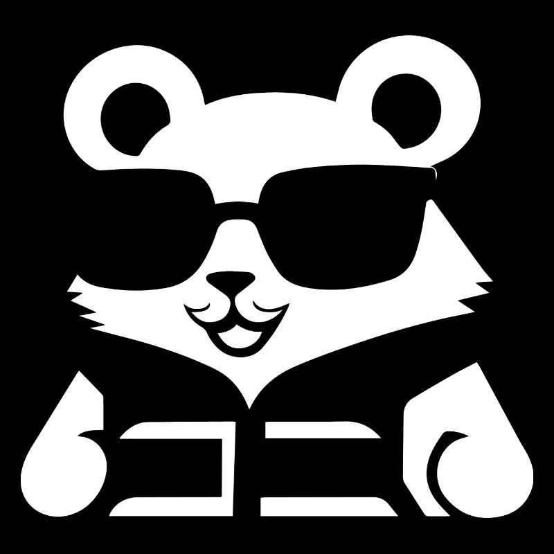 Lustiger Hamster mit Sonnenbrille Hamster