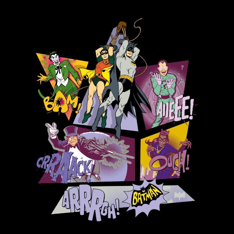 DC Comics Batman Collage Des Personnages