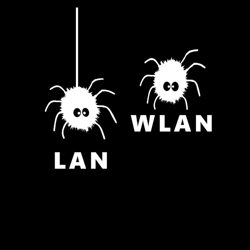 Funny spiders LAN WiFi gift idea nerd