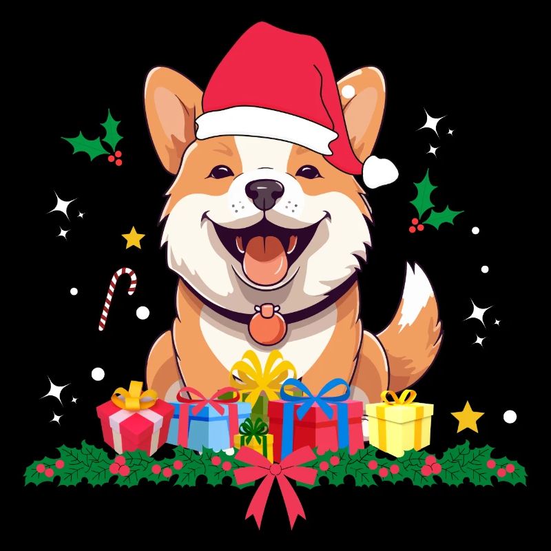 Noël de chien. Cadeau de Noël