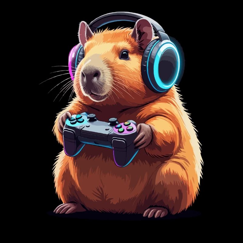 Gamer Hamster Controller Gaming Play