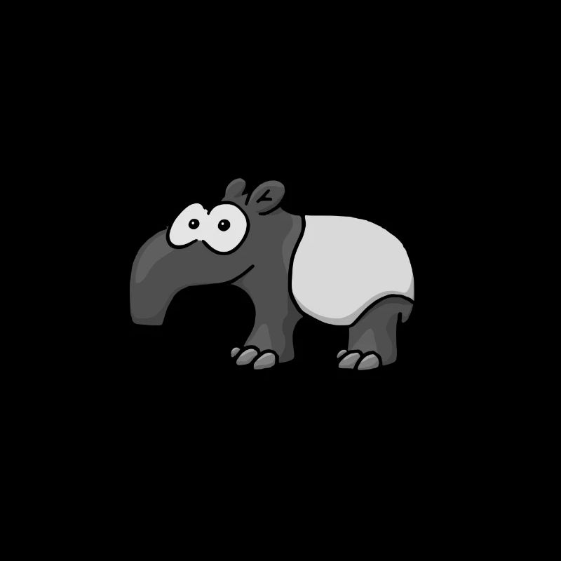 süßer comic Schabracken-Tapir lustig Geschenk