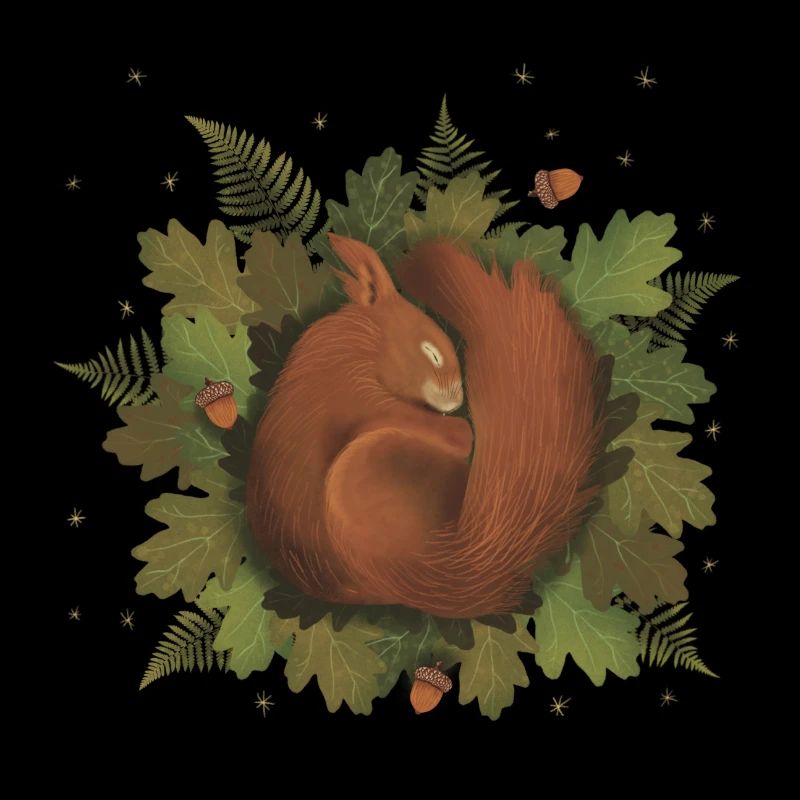 schlafendes Eichhörnchen