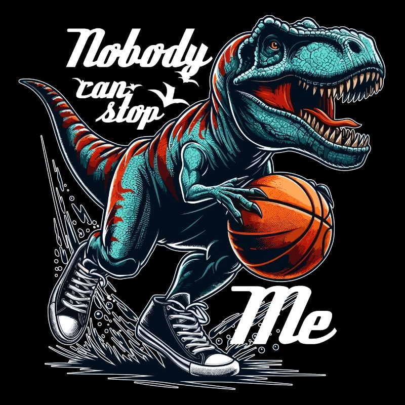 Basketball T-Rex Dinosaur Gift