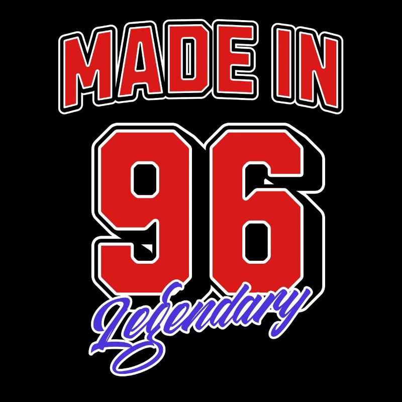 Made in 96 – Legendary Geburtstag Jahrgangsdesign
