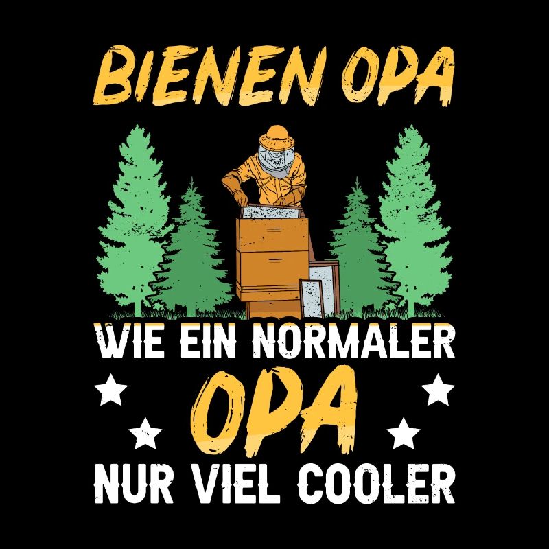 Bienen Opa Imker Spruch Geschenkidee