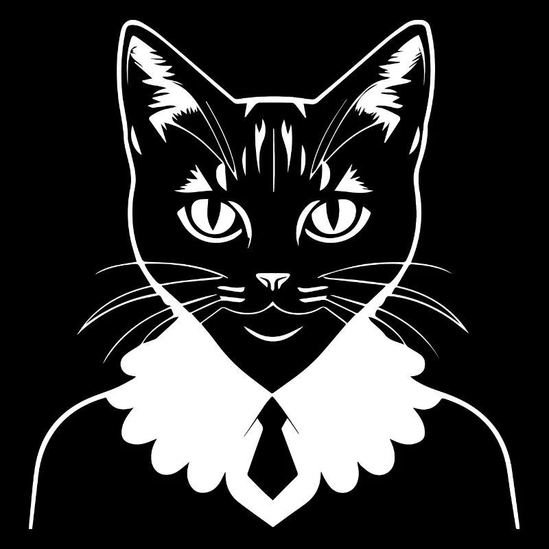 Drôle Chat Silhouette Effronté Fun Chats